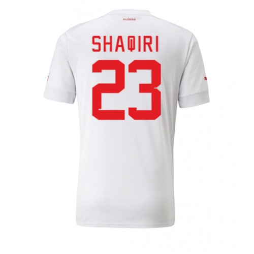 Schweiz Xherdan Shaqiri #23 Replika Udebanetrøje VM 2022 Kortærmet